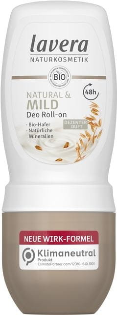 Lavera, Dezodorant roll-on łagodny bio-owies, 50 ml