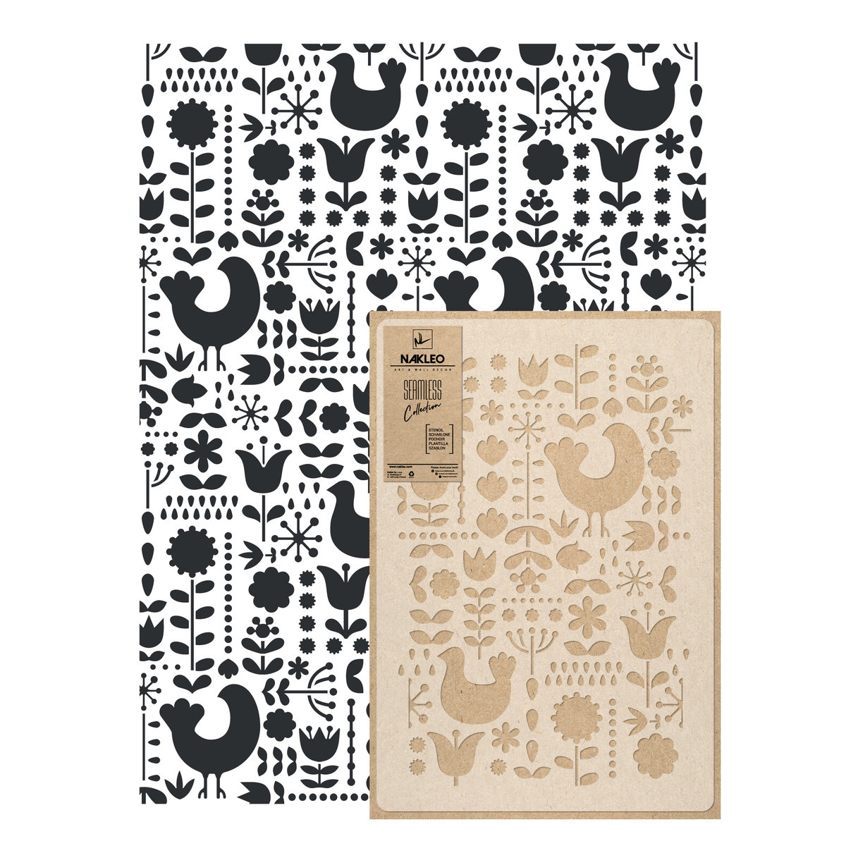 szablon malarski wielokrotny powtarzalny POLISH FOLK