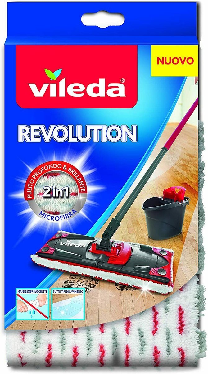 Vileda Revolution Ultramax - Wkład do mopa płaskiego (1 szt.) CD83-6487E_2023474