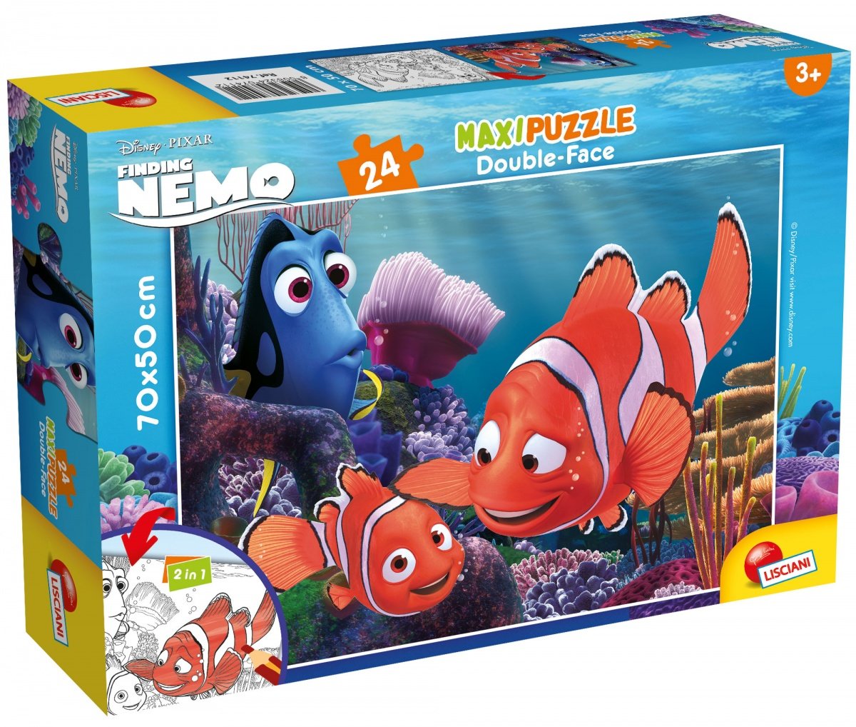 Puzzle dwustronne maxi Gdzie jest Nemo 24