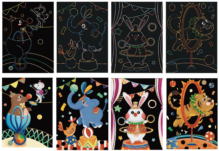 Magiczna Zdrapka - Grupa cyrkowa 21x29,5cm - Twoje Hobby