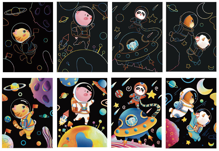 Magiczna Zdrapka - Magiczna przestrzeń 21x29,5cm - Twoje Hobby