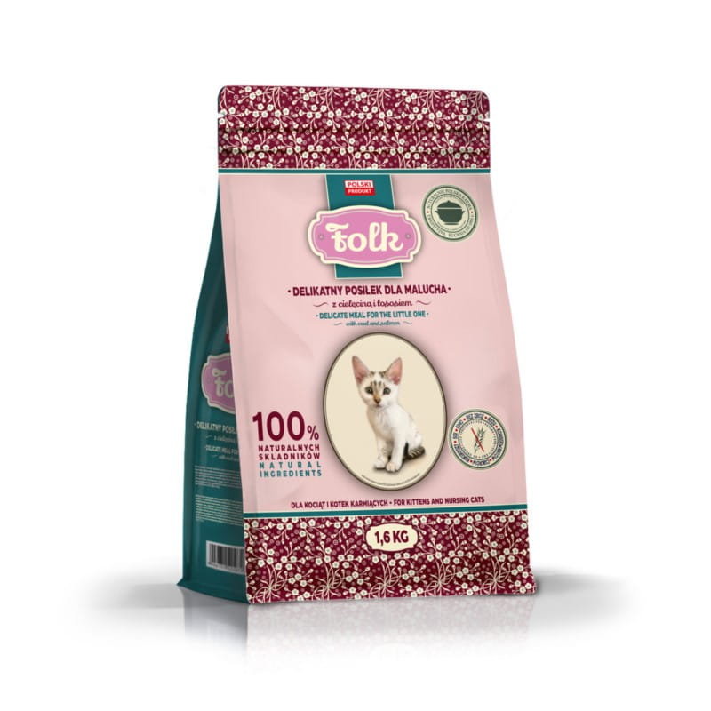 Folk Kitten Cielęcina z Łososiem 1,6Kg