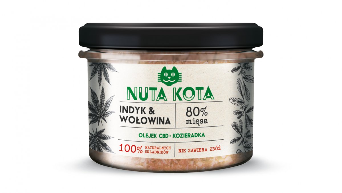 Nuta Kota Karma Indyk i Wołowina 80% 200g mokra karma dla kota