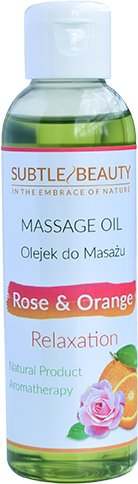 Subtle Beauty Relaksujacy Naturalny olejek do masażu Róża z Pomarańczą 140ml