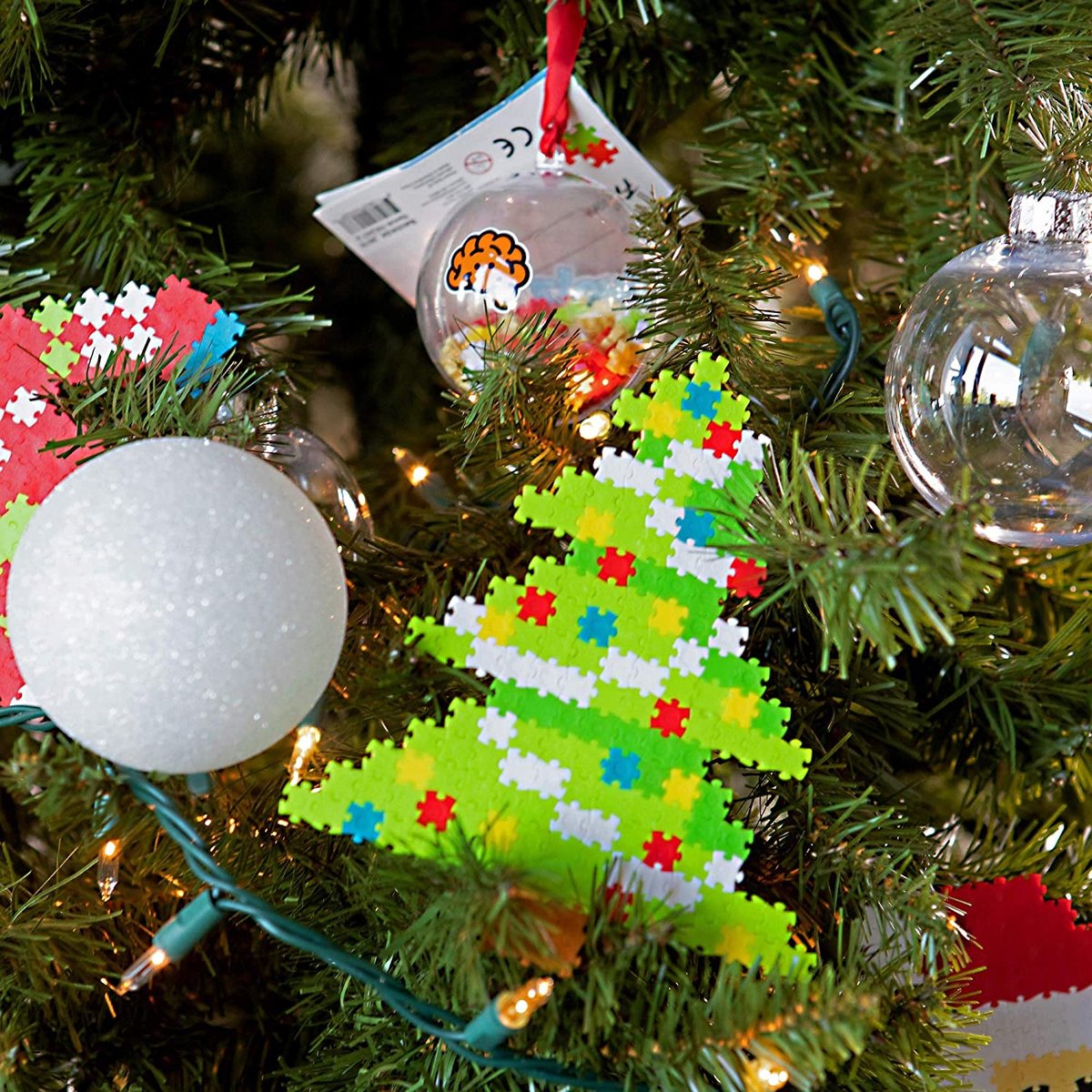 Puzzle Puzzelki Pixelki Jixelz 150 el. Bombka Choinka QElements