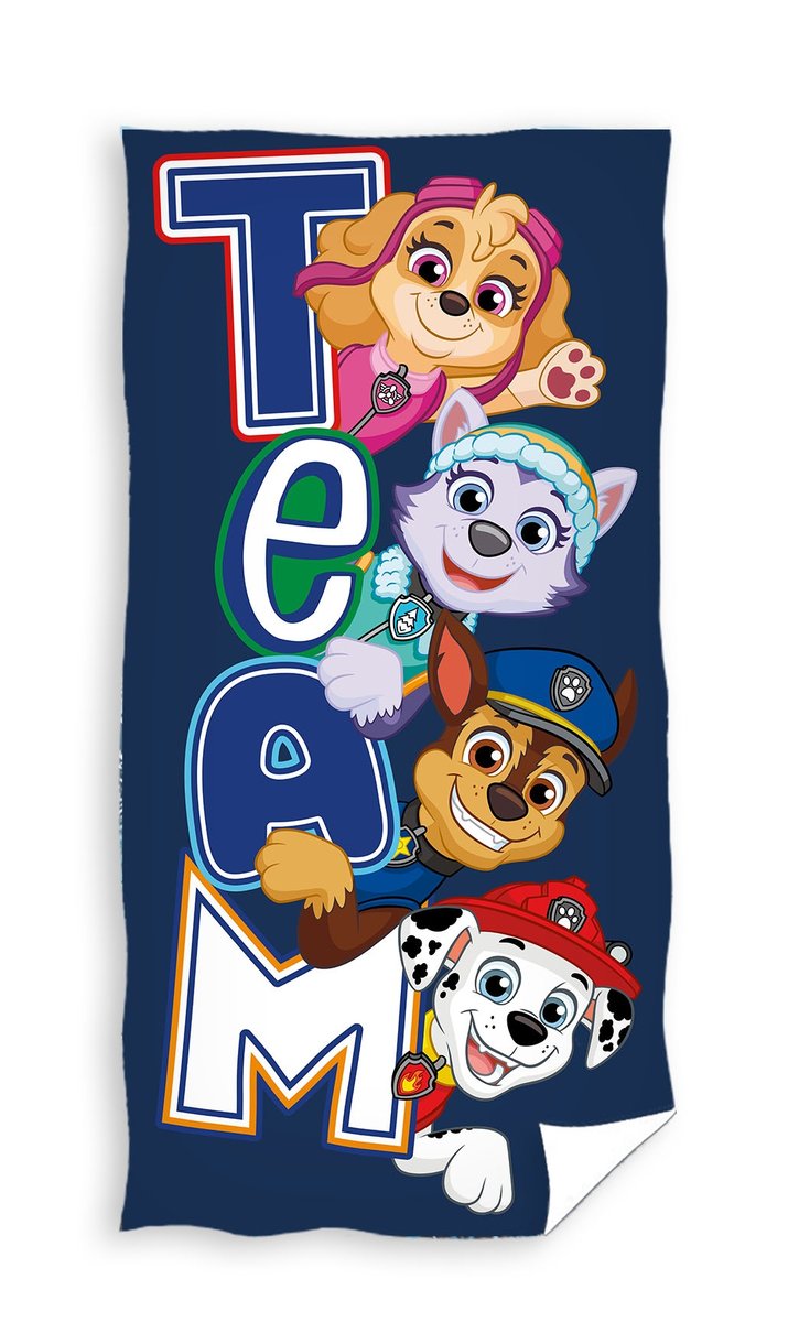 Ręcznik kąpielowy Psi patrol Grupa Superbohaterów, 70 x 140 cm