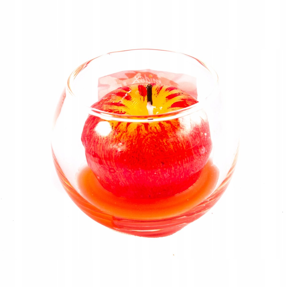 Świeczka Ozdobna + Podstawka Różne Kolory Owoce