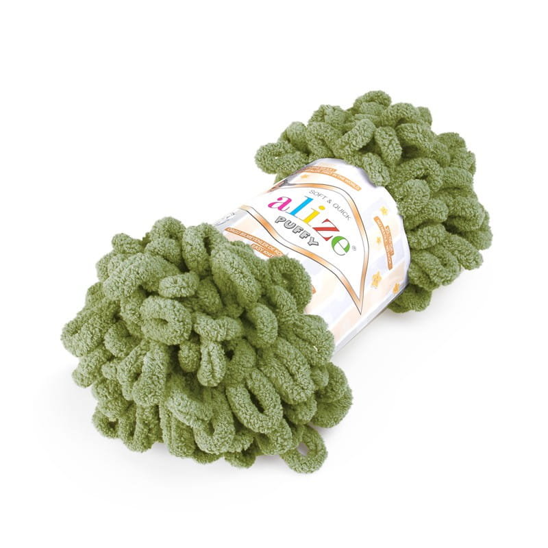Włóczka Dziecięca Alize Puffy Nr 485 Zielony