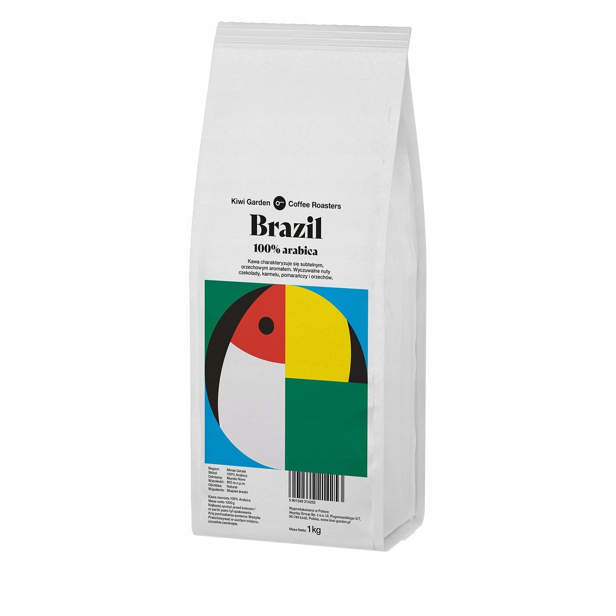 Kawa Ziarnista Świeżo Palona 1Kg Brazil Arabica
