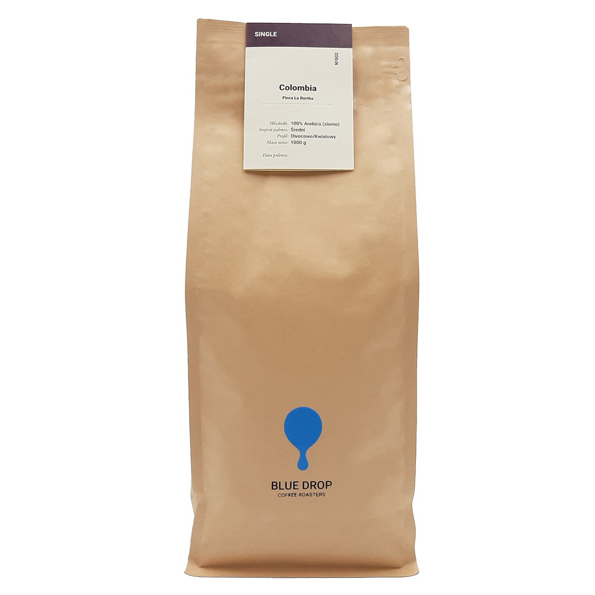 Blue Drop Blue Drop Kolumbia Finca La Bertha Ziarno 1Kg Blue Drop