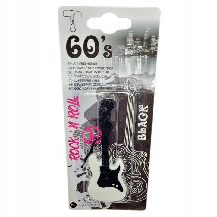 Black Zapach Samochodowy Retro Gitara Dekady 60'