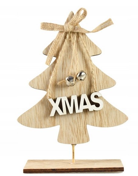 Choinka drewniana z dzwoneczkami Arpex