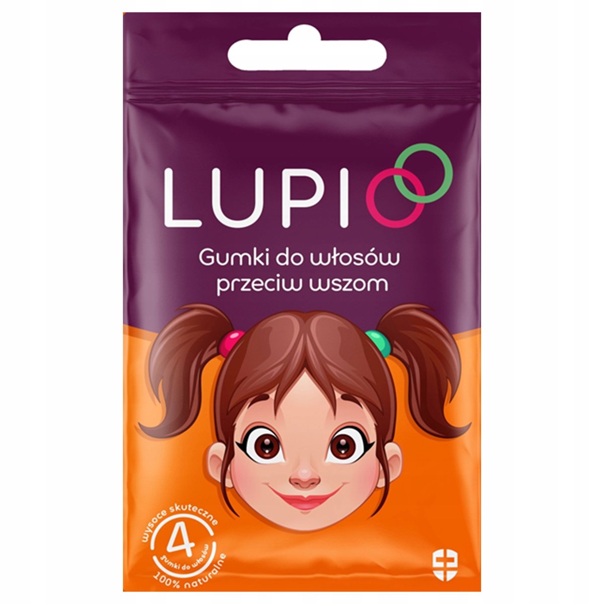 Lupio - gumki do włosów przeciw wszom x 4 szt