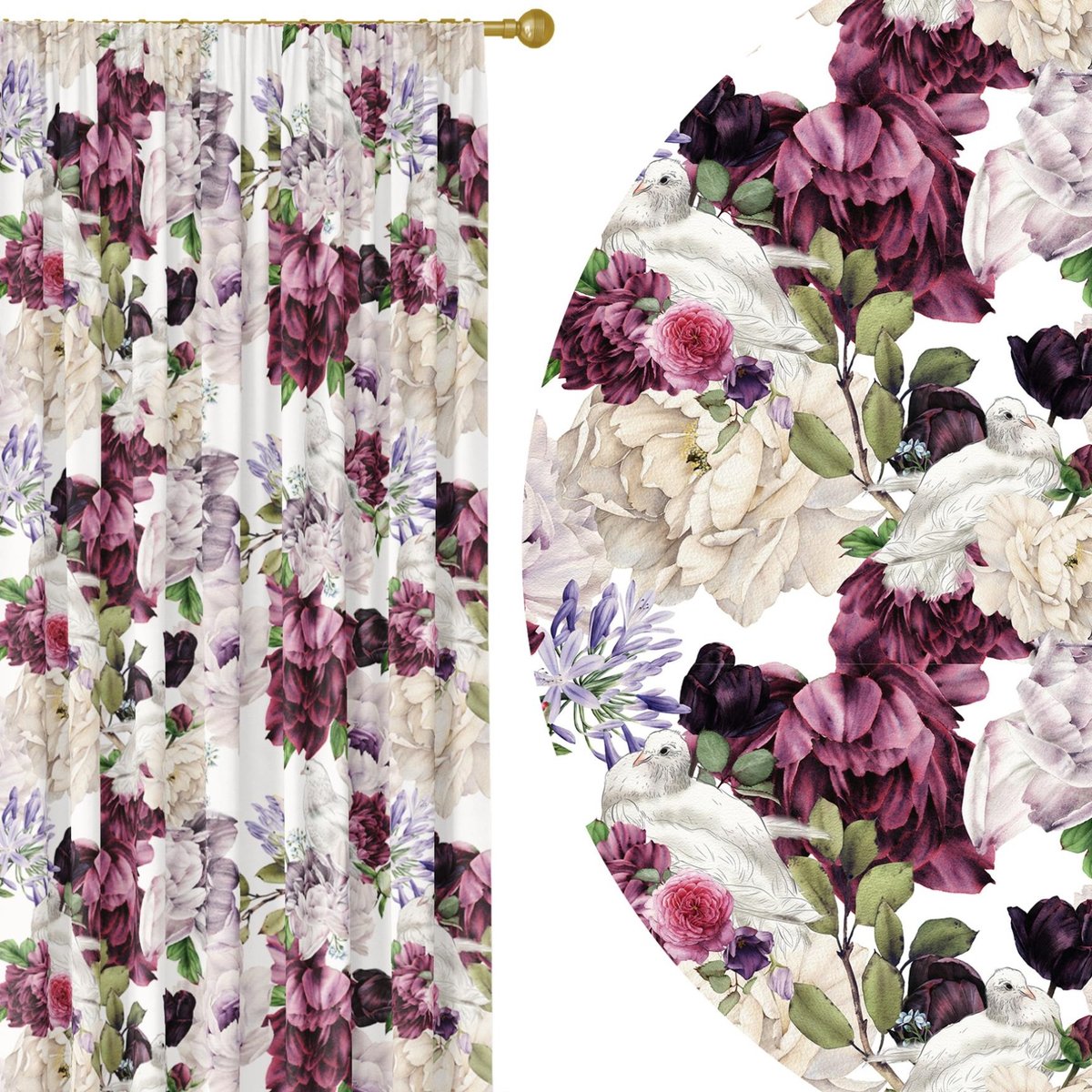 Zasłony Gotowe Na Taśmie Zasłona Na Żabki 140X270