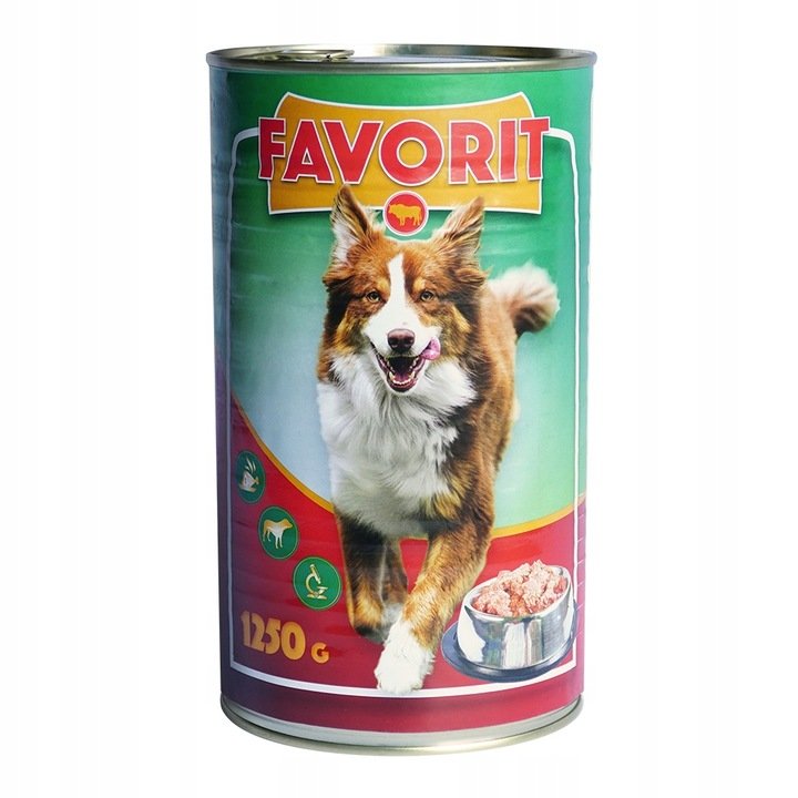 Favorit Wołowina Mokra Karma Dla Psa 1250G