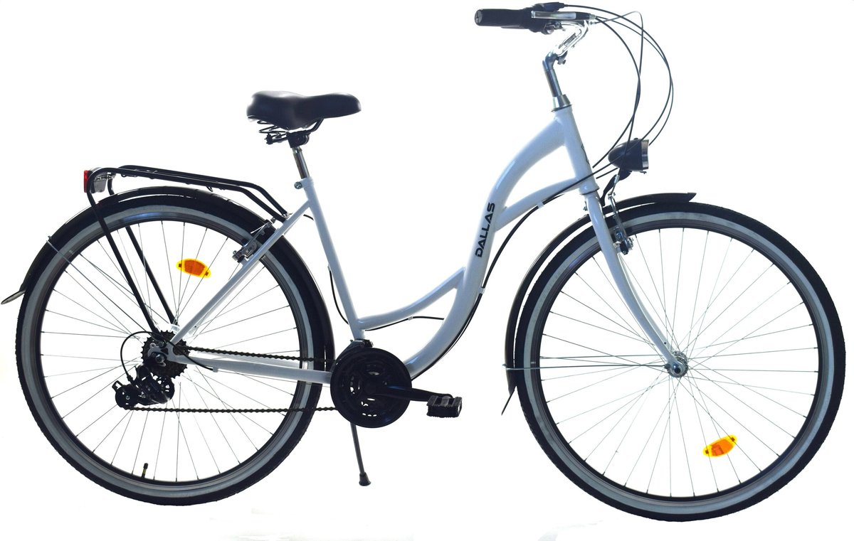Dallas Bike City 21Spd 28 cali Damski Biały Z Czarnym