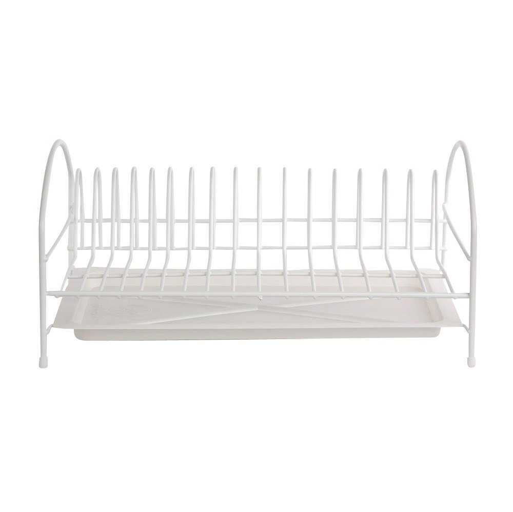 Altom SUSZARKA DO NACZYŃ 1-POZIOMOWA 40CM BIAŁA Z TACKĄ 5906551040715