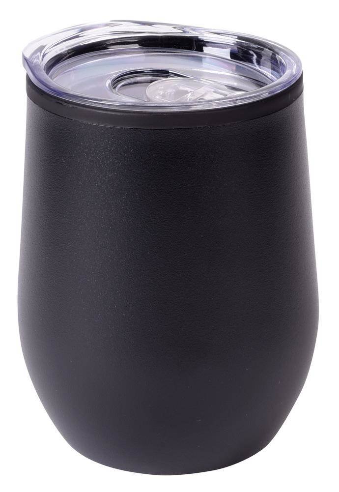 Kubek termiczny BOWLY, czarny, poj. ok. 300 ml.