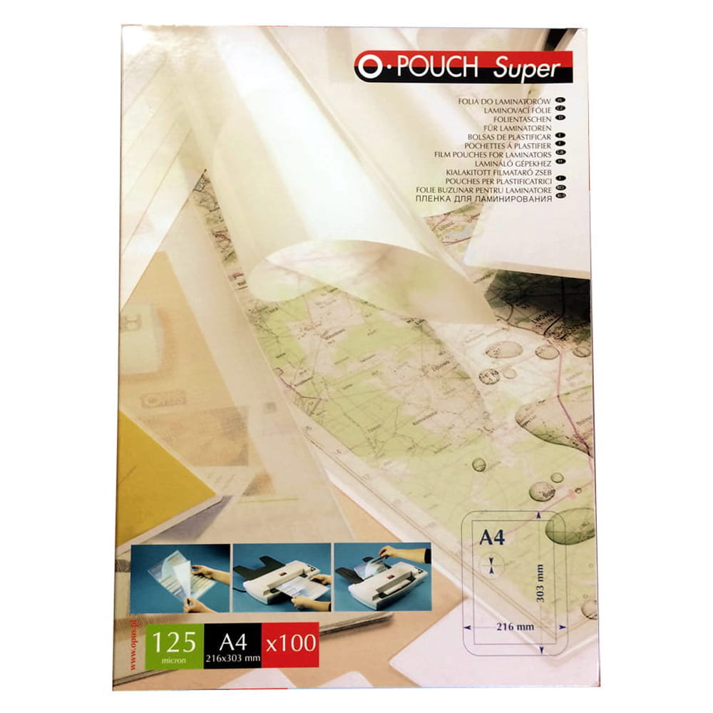 Фото - Плівка для ламінування Opus Folia do laminowania  216x303mm 125mic transparentna 100szt. 