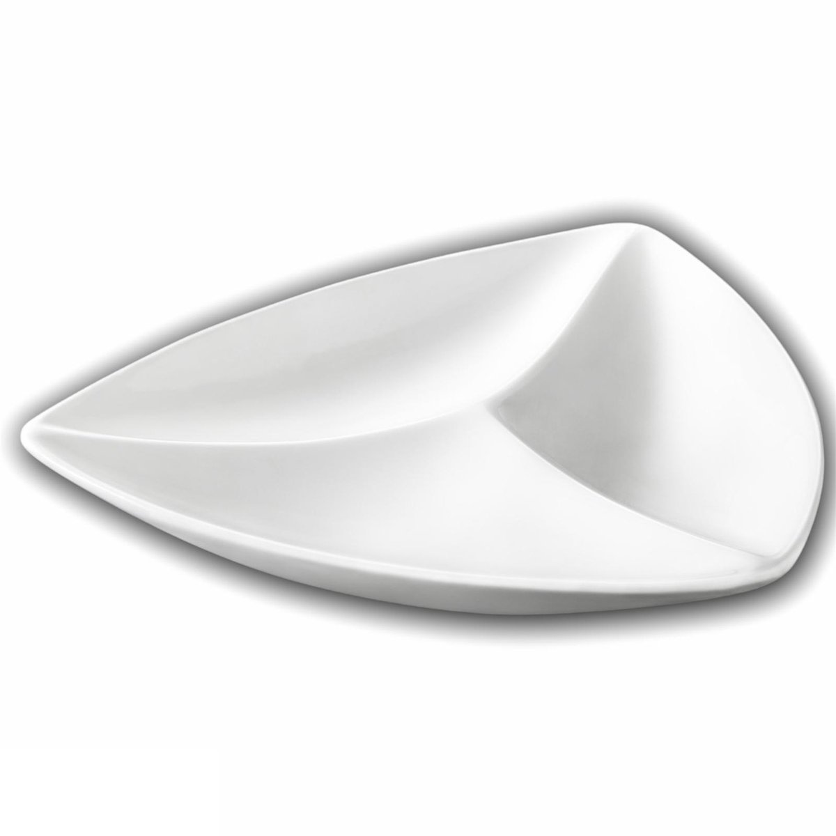 Talerz Trójkątny Dzielony 24 Cm