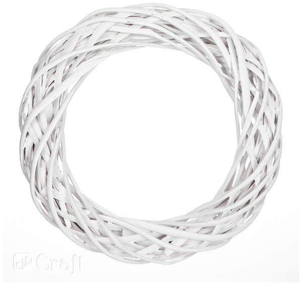 Wianek wiklinowy 36cm biały DPDN-030