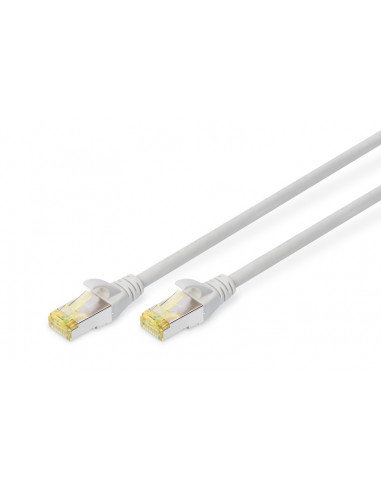 Kabel krosowy (patch cord) RJ45-RJ45, kat.6A, S/FTP, AWG 26/7, LSOH, 10m, szary, 1szt