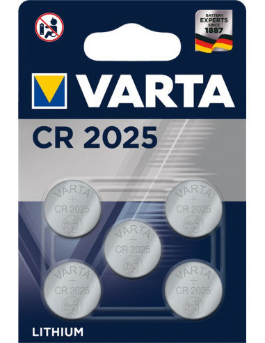 Varta BATERIA SPECJALISTYCZNA CR2025 5 SZT.) 6025101415