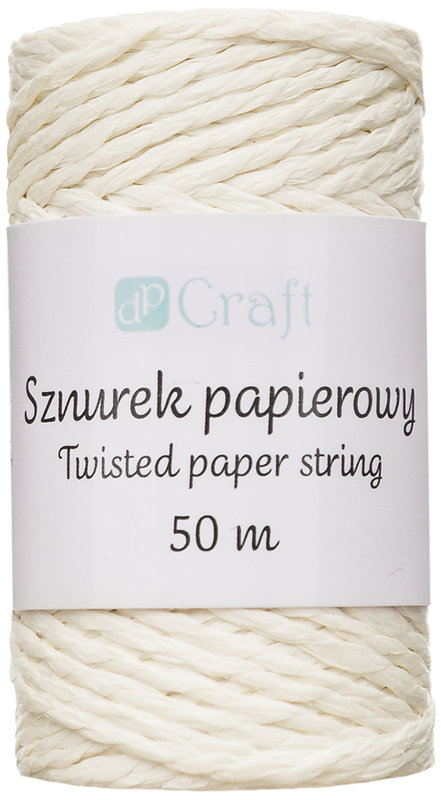 Sznurek Papierowy Skręcany Ecru Craft 50 M, Dp Craft
