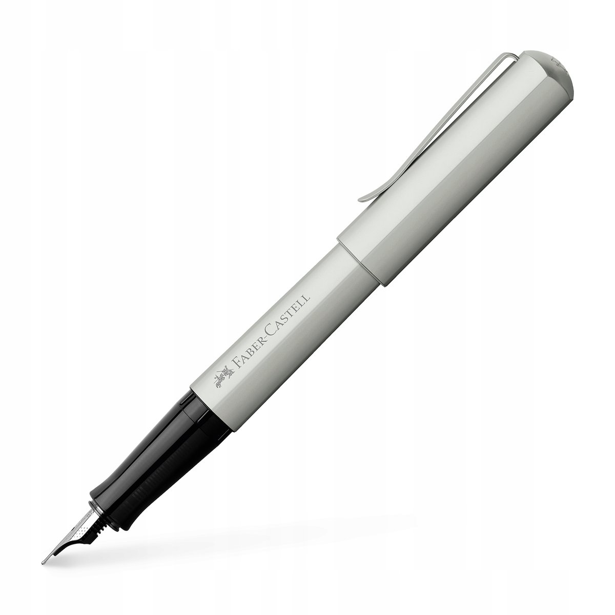 Faber-Castell Pióro Wieczne Hexo Matowe Srebrne Ef