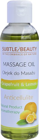 Subtle Beauty Antycellulite Naturalny olejek do masażu Grapefruit/ Lemon 140ml