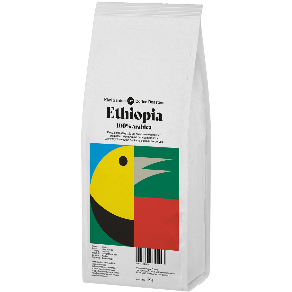 Kawa Ziarnista Ethiopia Świeżo Palona 100% Arabica