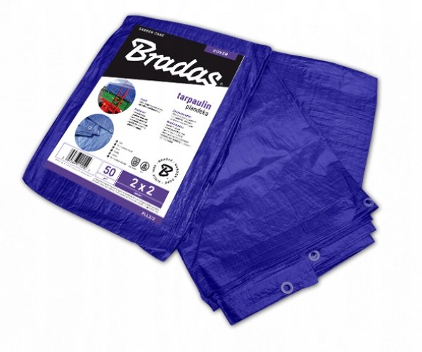 Bradas Plandeka wzmacniana Okryciowa Niebieska 20 x 20 m 60g/m2 8870 PL20/20
