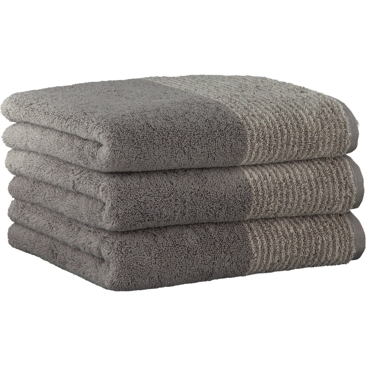 Cawo Ręcznik Two-Tone 80 x 150 cm grafitowy