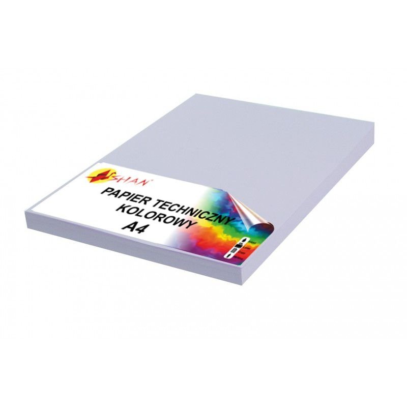 Papier Techniczny A4 160G Fioletowy Pastel 50 Arkuszy