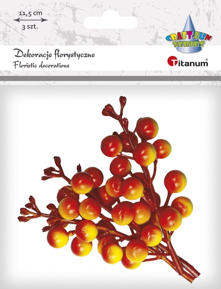 Dekoracje Florystyczne Gałązka Winobluszczu Pomarańczowa Titanum