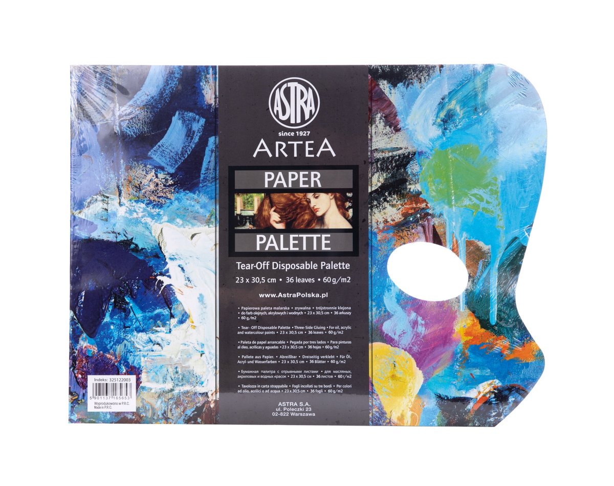 Paletka Malarska Papierowa 23X30,5Cm 36Ark 60G Astra