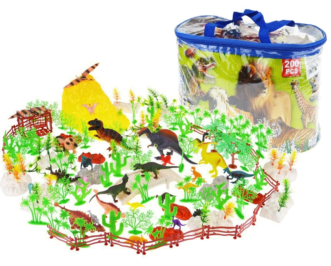 Zestaw Xxl Dinozaurów Dinozaury W Torbie Figurki Zagroda
