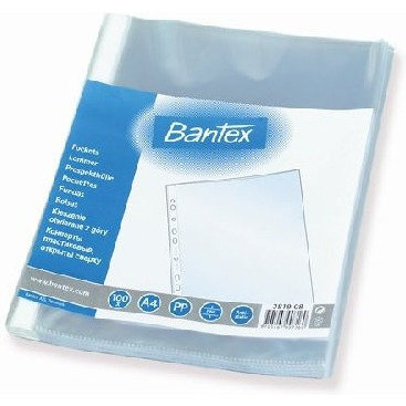 Bantex Koszulki krystaliczne A4 PP folia 100 szt.)