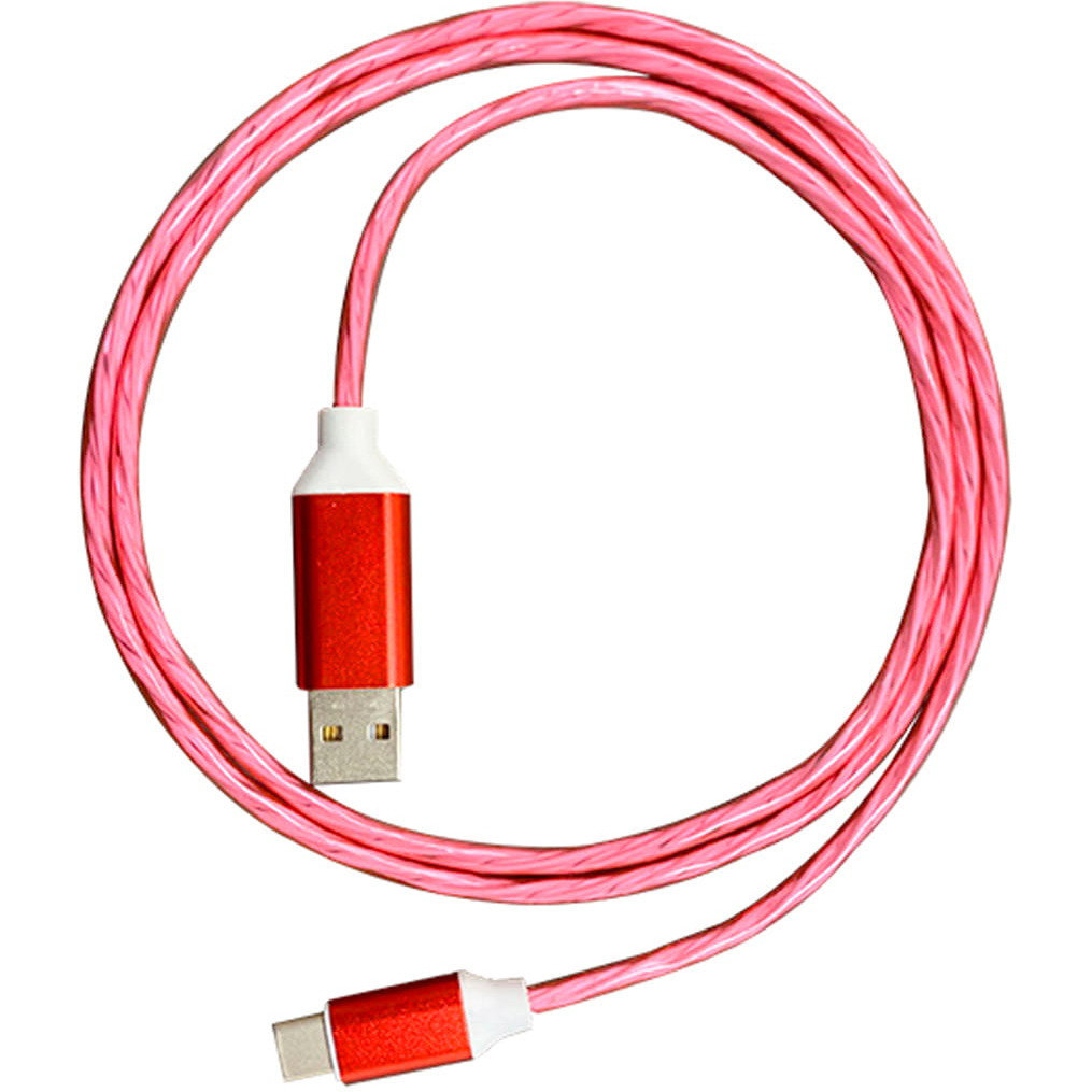 Фото - Мережевий фільтр / подовжувач Platinet Kabel USB -> Lightning 1m 2A LED czerwony   (45738)