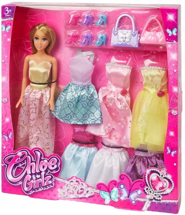 Lalka + Ubranka Akcesoria 16 El. Chloe Girlz Zuru