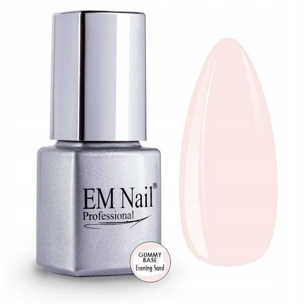 EM Nail, Baza, Gummy Base Evening Sand, 6ml