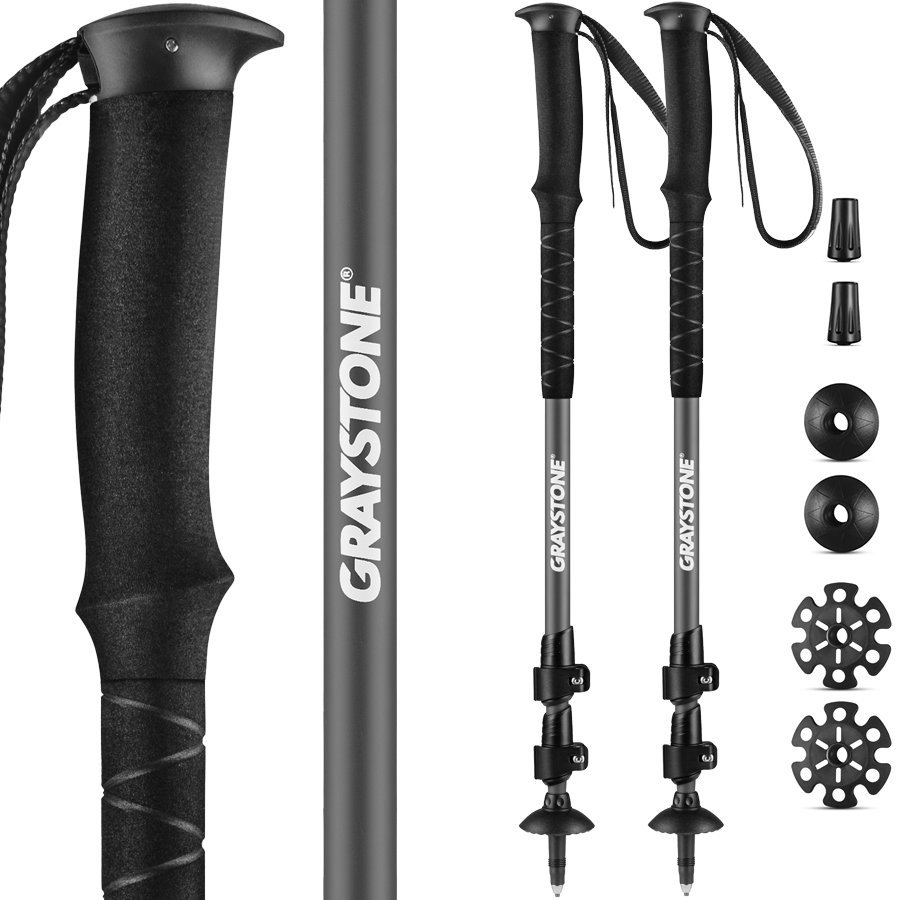 Kije Trekkingowe Składane Graystone G2 Gray