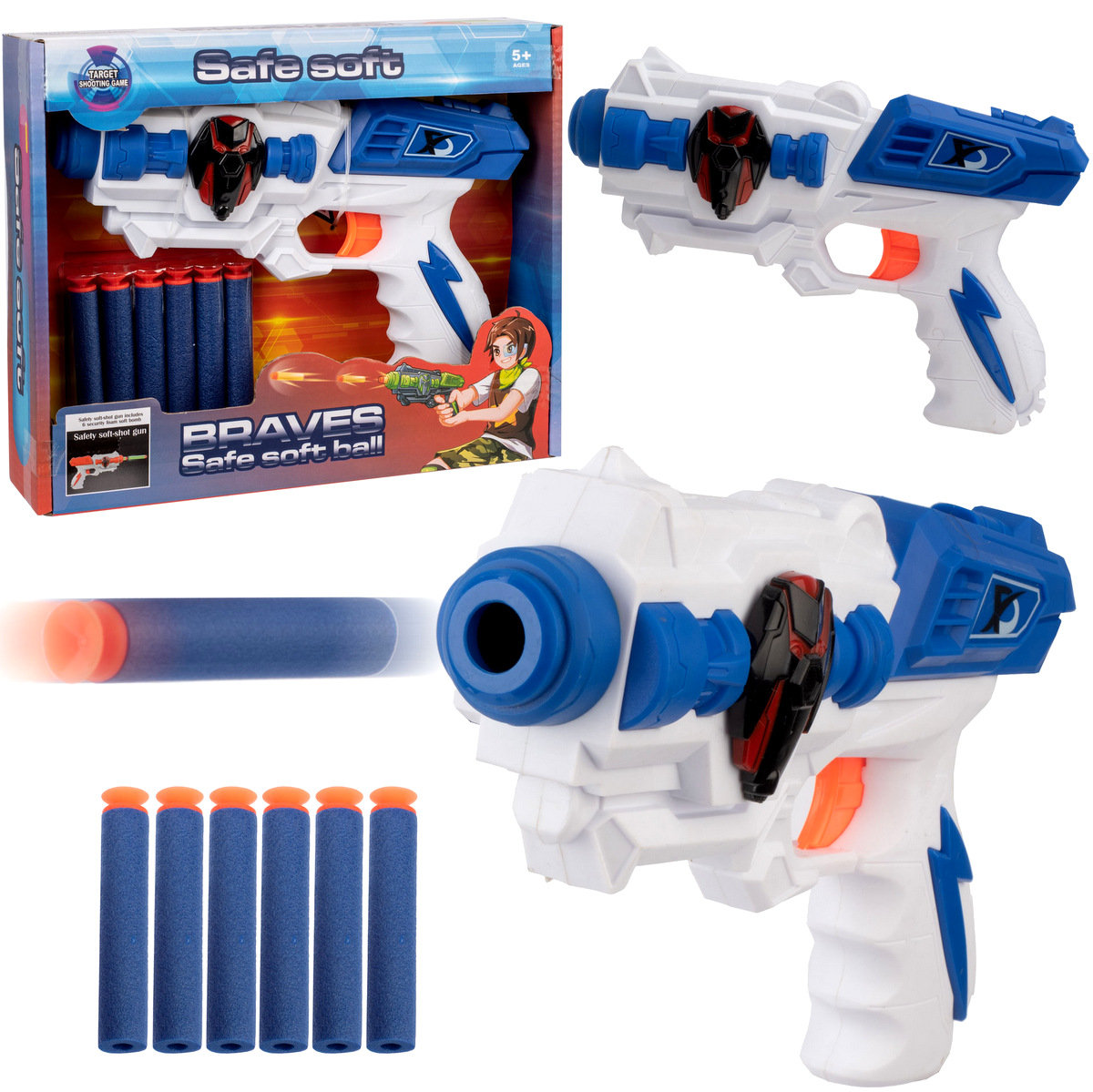 Pistolet Na Strzałki Piankowe Wyrzutnia Colt