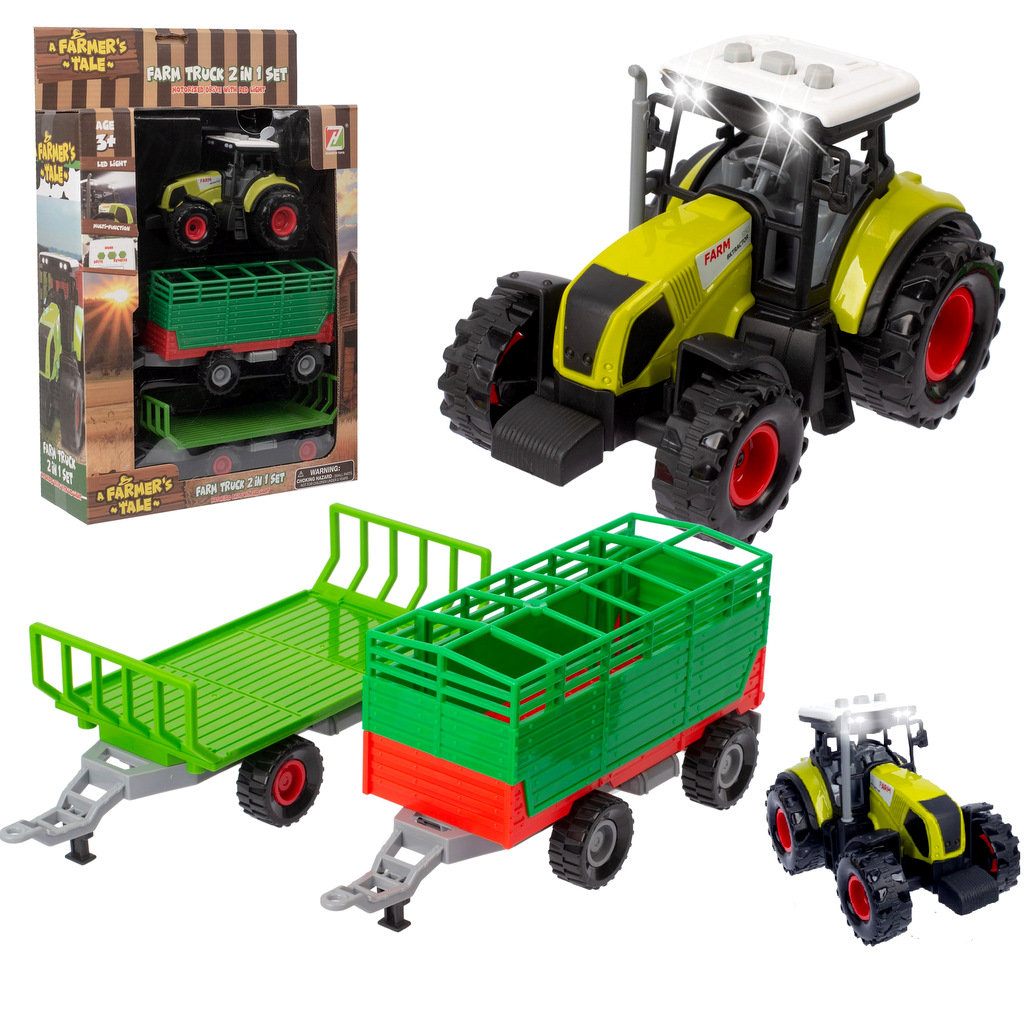 Ciągnik Traktor Przyczepa Maszyny Zestaw Rolniczy
