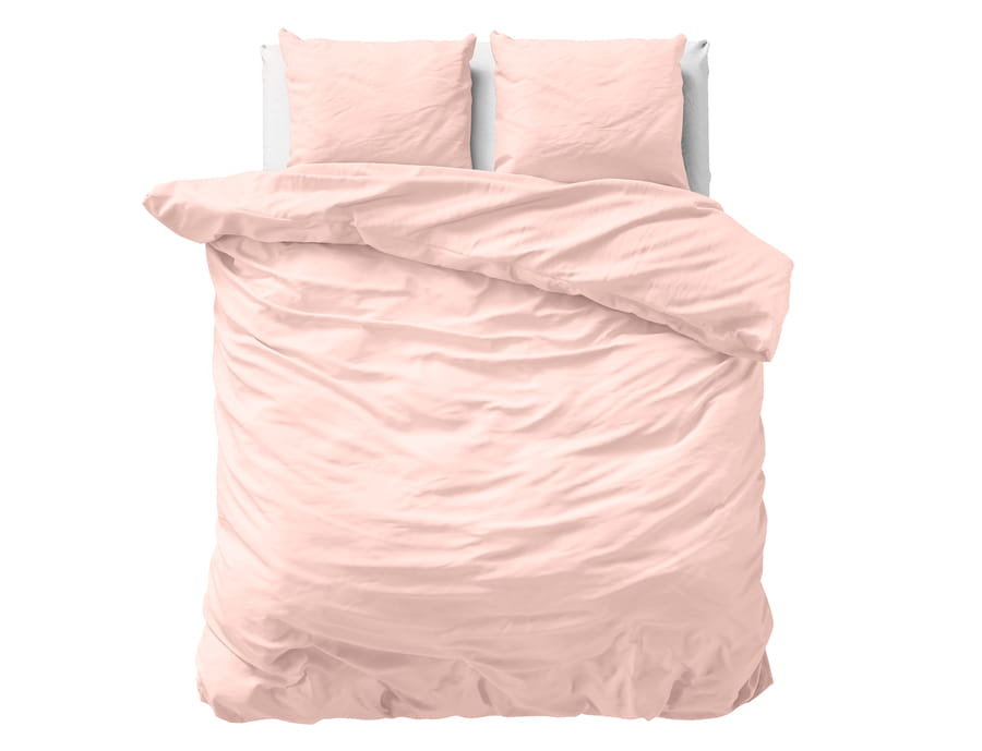 200X200/220 Uni Satin Kpl Pościeli Bawełna Satynowa Róż