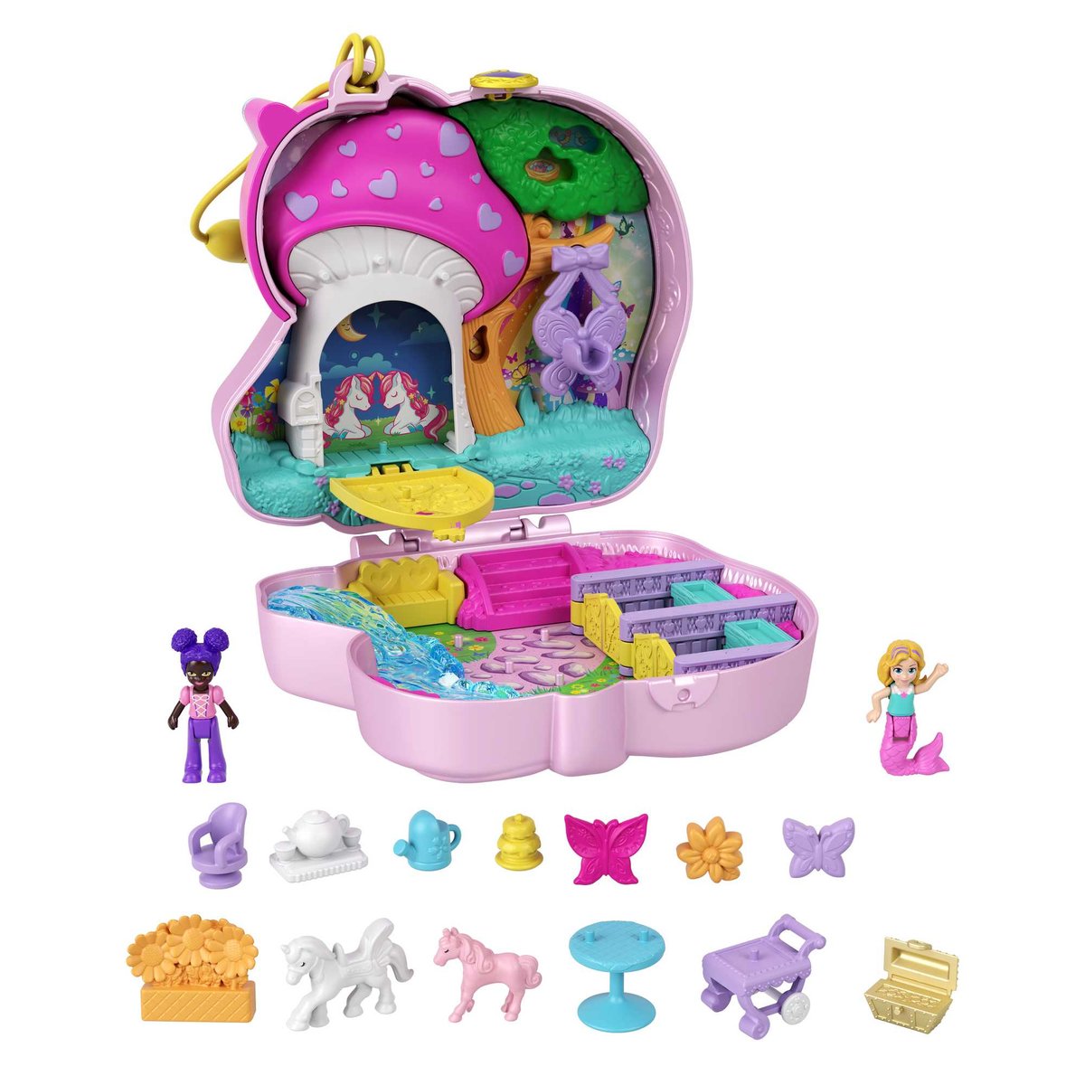 Mattel Polly Pocket Zestaw Las Jednorożców Unicorn Hcg20