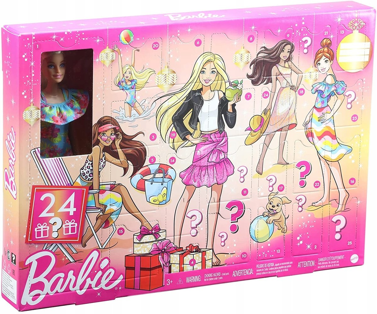 Barbie Gyn37 Kalendarz Adwentowy Lalka I Akcesoria
