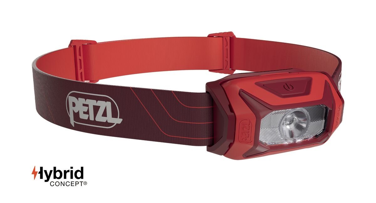 Latarka czołowa, czołówka Petzl Tikkina  E060AA03 czerwona