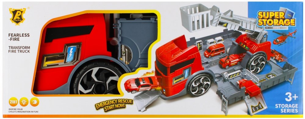 Auto ciężarowe z akcesoriami kontener - Mega Creative